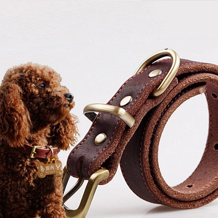 Leather collar buckle