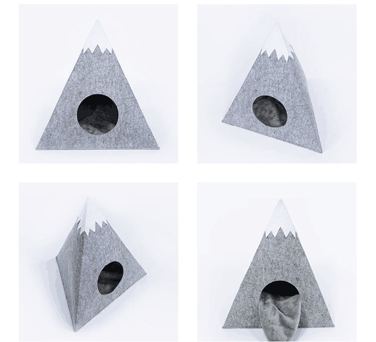 Felt cat cave detail