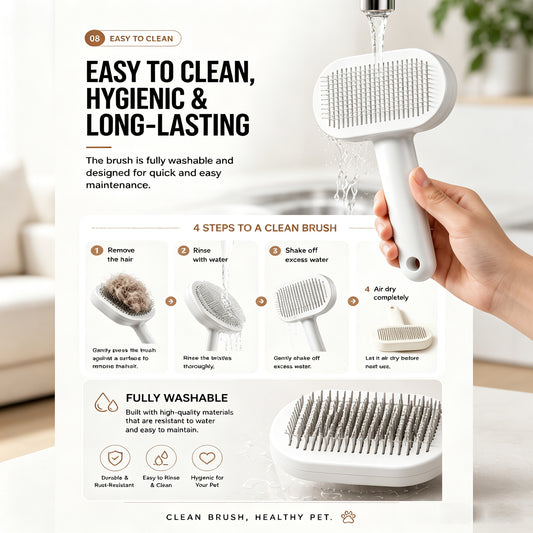 Fleecy Premium Self-Cleaning Brush