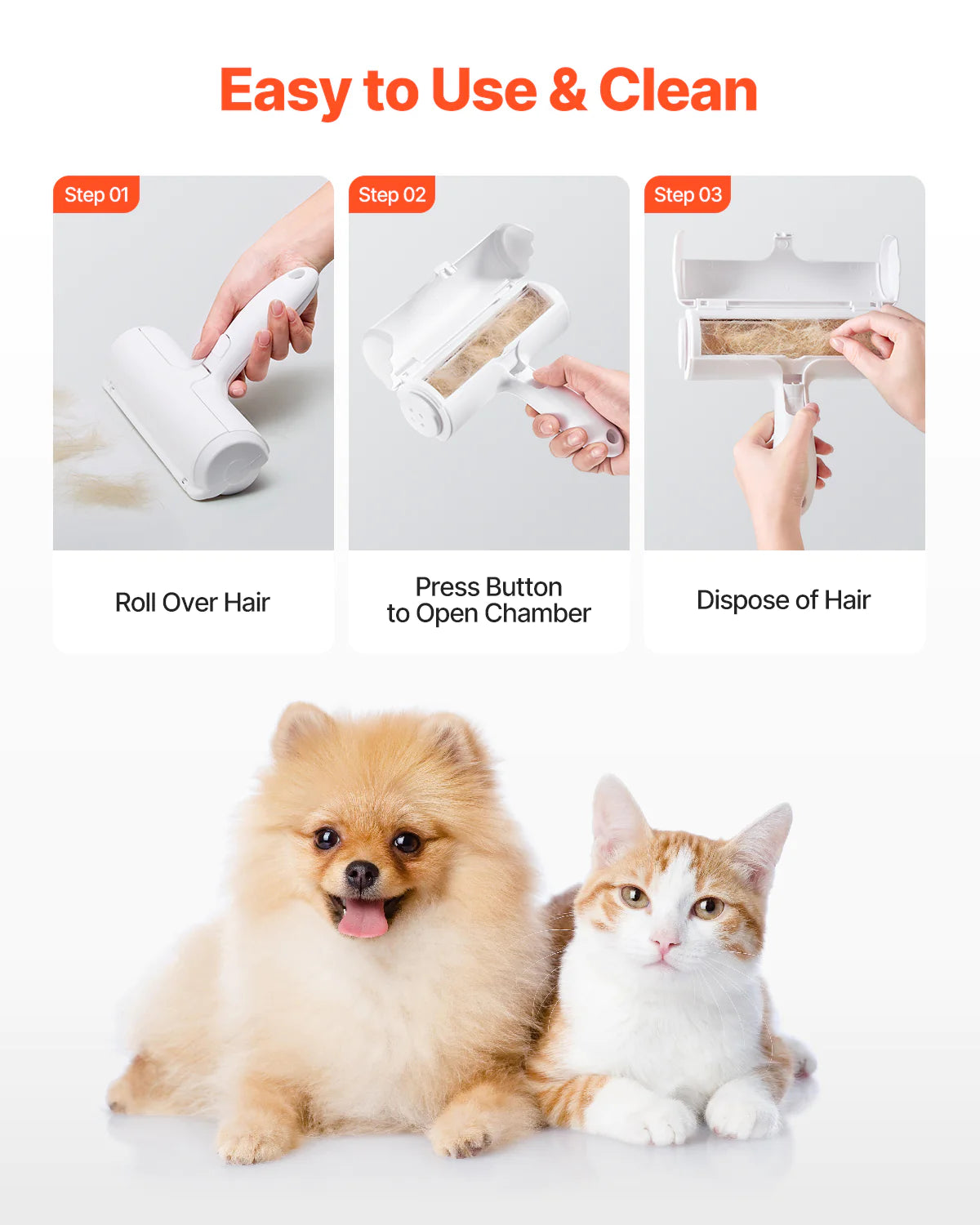 Fleecy Dual-Sided Fur Remover Roller