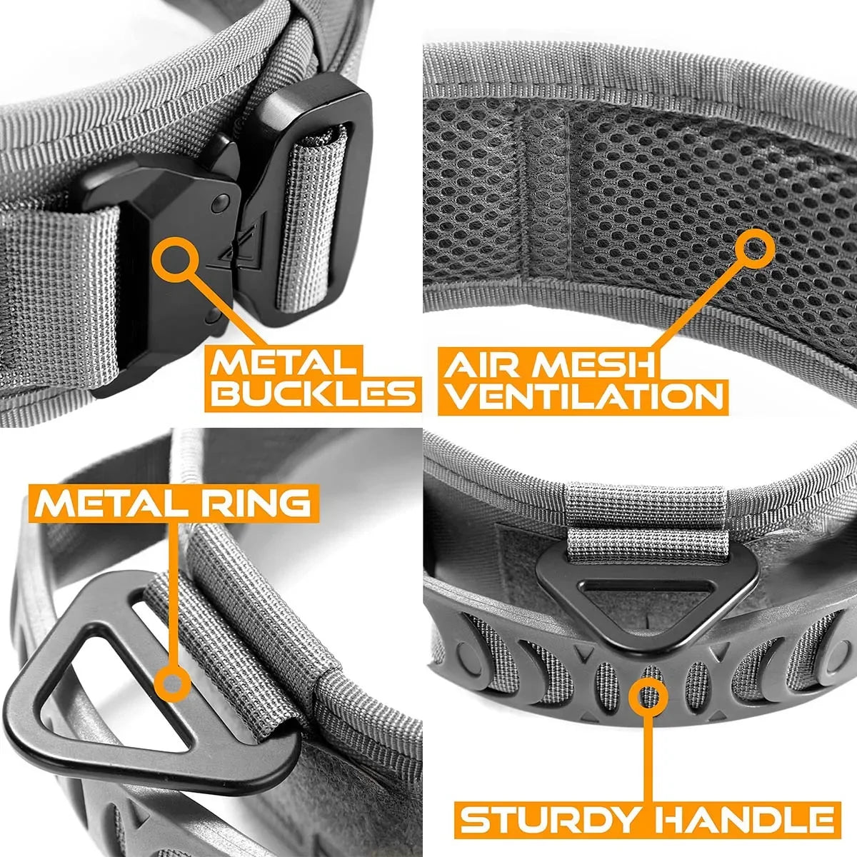 Ranger Reflective Military Dog Collar