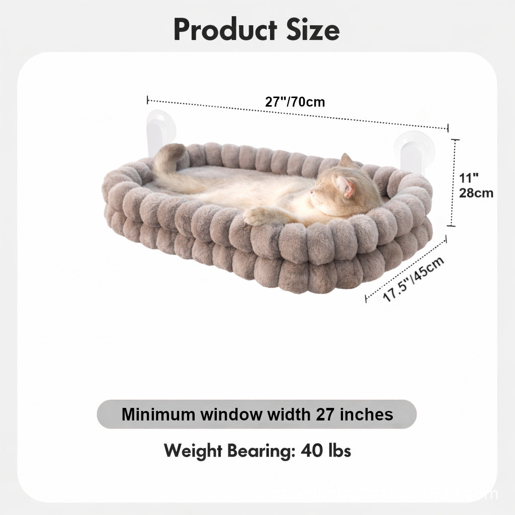 Window cat bed size and weight guide, 70 cm