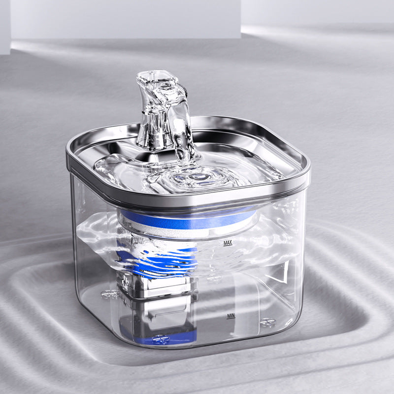 Stainless steel auto-circulation pet fountain, photo 2