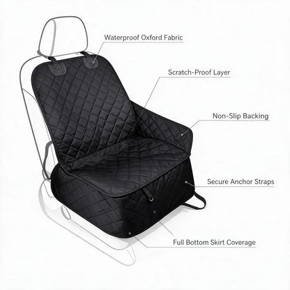 Fleecy Front Seat Cover